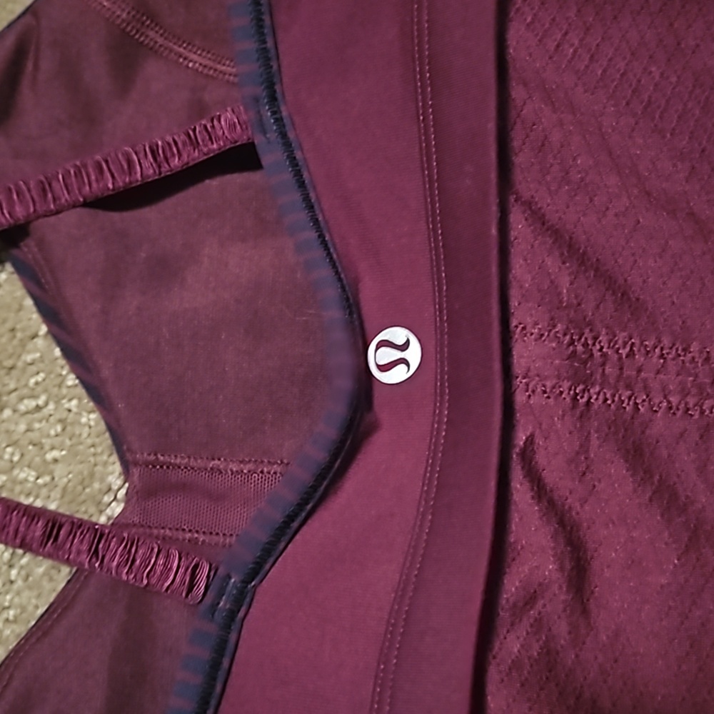 Lululemon Bend and Flow ruffled crisscross tank top - Picture 4 of 4